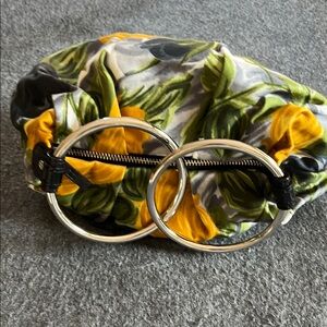 Kate Spade Floral Mini Bag with Silver Hopp Handles